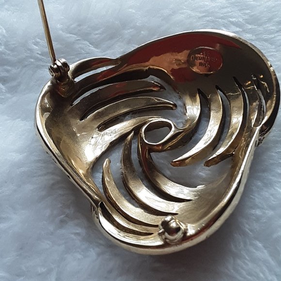 Les Bernard Rhinestone & Marcasite Brooch - Picture 6 of 7